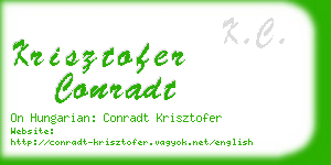 krisztofer conradt business card